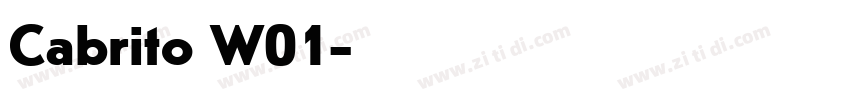 Cabrito W01字体转换